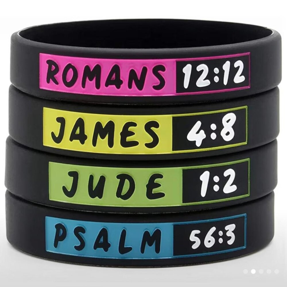 NEW - FAITH COLOR NEON VERSE BRACELETS - 4 COLORS OPTIONS (1PC) - Picture 7 of 7